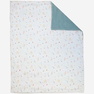 Couverture cache-cache en forêt vert 75x