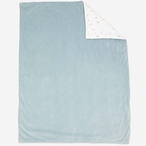 Couverture cache-cache en forêt vert 75x