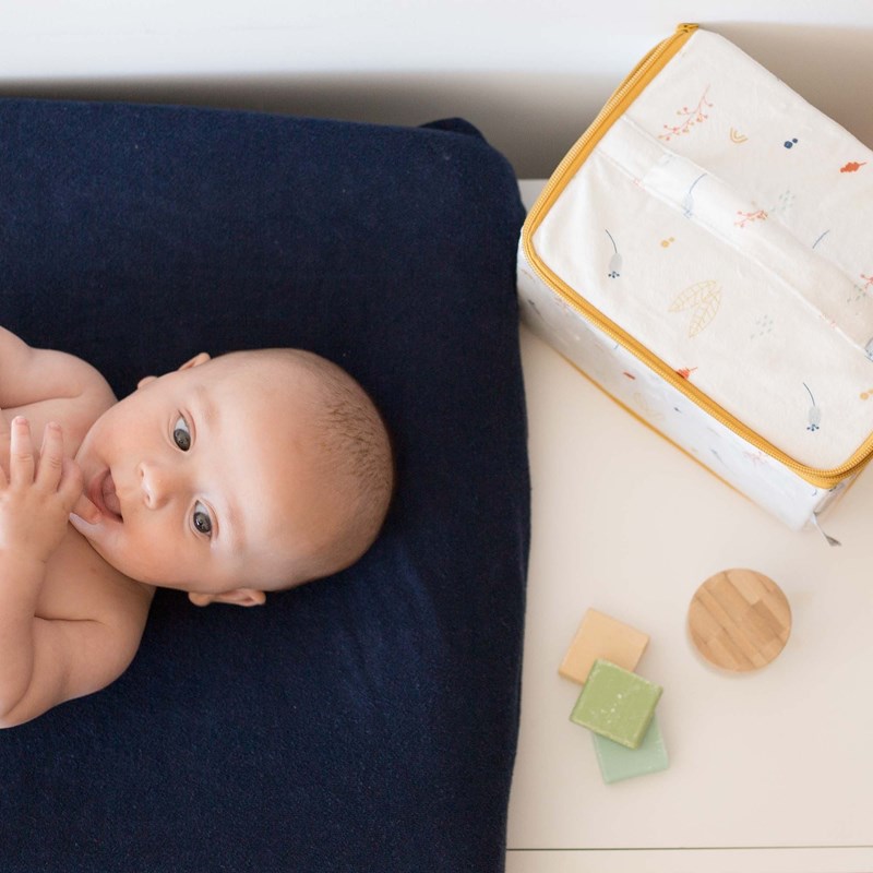 Trousse de toilette bébé motif forêt bla