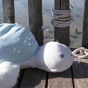 Peluche manu la tortue 60cm vert