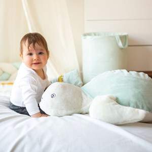 Peluche manu la tortue 60cm vert