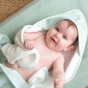 Cape de bain vert 70x70 cm