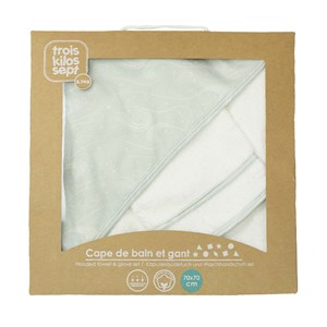Cape de bain vert 70x70 cm