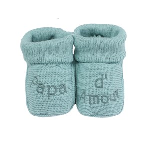 Chaussons naissance - message papa d'amo