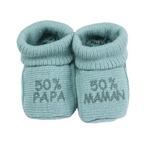 Chaussons naissance - message :  50% mam