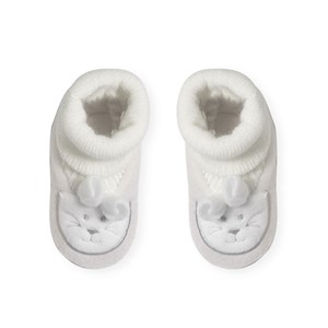 Chaussons naissance - petit lapin blanc