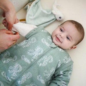 Gigoteuse avec manches amovibles feuille