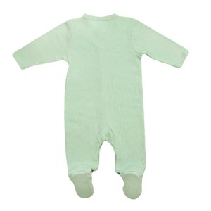 Dors-bien maille côtelée en coton vert 3