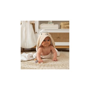 Sortie de bain ecru 70x70 cm