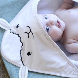 Sortie de bain ecru 70x70 cm