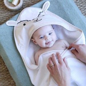 Sortie de bain ecru 70x70 cm