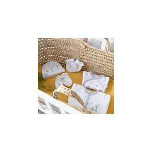 Kit naissance mixte 6 pièces blanc 1 moi