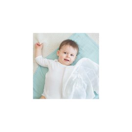 Lot de 3 langes bébé motif chats vert 70