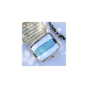 Lot de 3 langes bébé motif chats vert 70