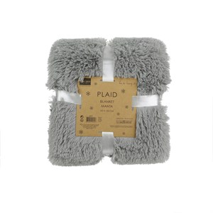 Plaid fourrure poils longs 120x150cm