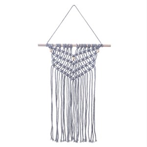 Tissage mural gris
