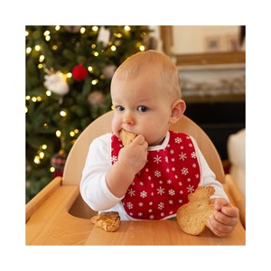 Bavoir bébé rouge