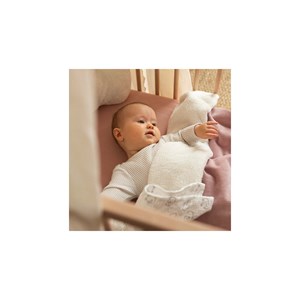 Couverture bébé en sherpa vieux rose 100