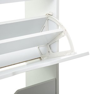 Armoire à chaussures bois 3 tiroirs blan