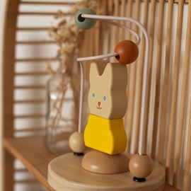 Jouet en bois labyrinthe à perles multic