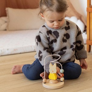 Jouet en bois labyrinthe à perles multic