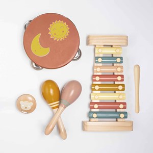 Coffret musical en bois multicolore