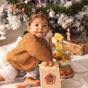 Coffret de 3 jouets d'éveil en bois mult