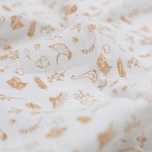 Lot de 3 langes à motifs beige 70x70 cm