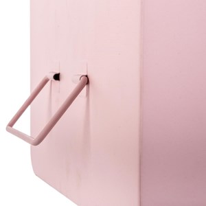 Lot de 2 cantines métal rose forme valis