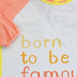 Bavoir tablier en éponge, dos plastifié