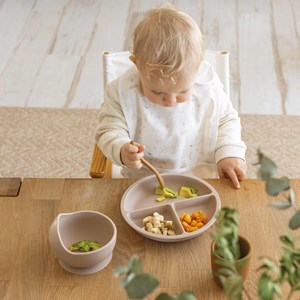 Coffret à ventouse en silicone marron