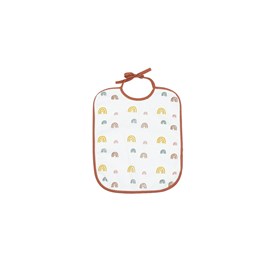 5 bavoirs 1er âge à lacets rouge