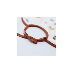 5 bavoirs 1er âge à lacets rouge