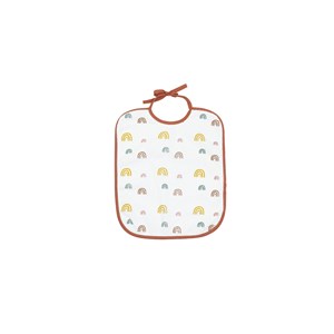 5 bavoirs 1er âge à lacets rouge