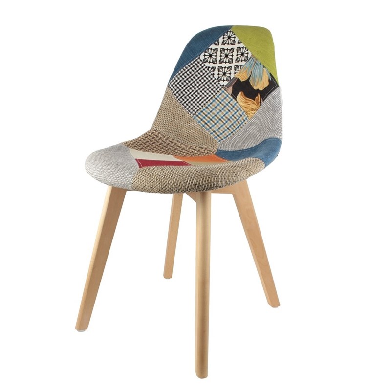 The Home Deco Factory - Chaise scandinave patchwork