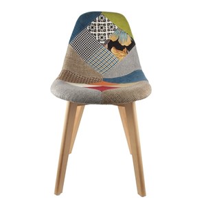 Chaise scandinave patchwork