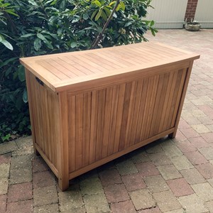 Coffre de jardin en teck 120 cm aoba