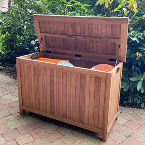 Coffre de jardin en teck 120 cm aoba