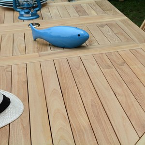 Salon de jardin teck bora-bora 1,6/2,4 m