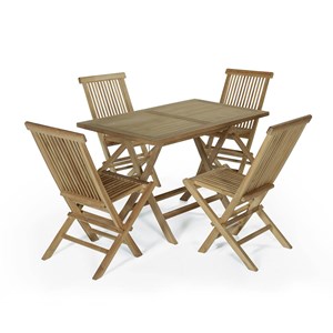 Salon de jardin teck makassar 120x70 cm