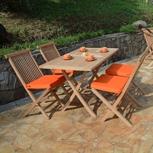 Salon de jardin teck makassar 120x70 cm