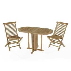 Salon de jardin en teck tahiti 120x60 cm