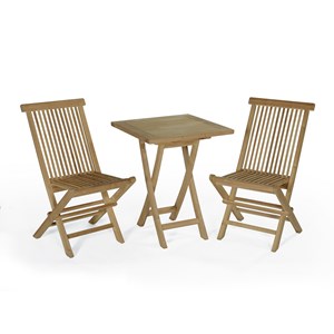 Salon de jardin en teck sawu 60 cm