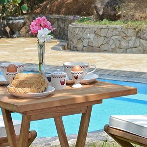 Salon de jardin en teck sawu 60 cm