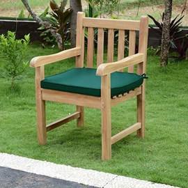 Coussin vert pour fauteuils de jardin