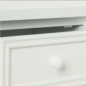 Console 2 tiroirs blanche 'charme'