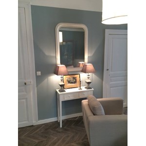 Console 2 tiroirs blanche 'charme'