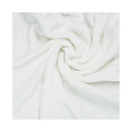 Couverture polaire à poils longs blanc 8