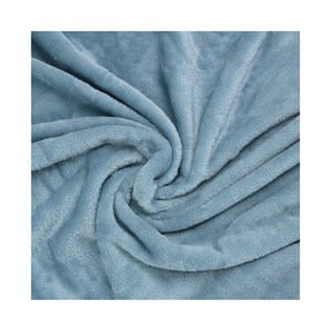 Couverture polaire à poils longs bleu gr