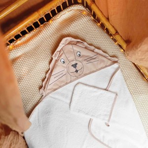 Cape de bain beige 70x70 cm